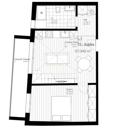Apartamento duplex no centro de Viseu - Grande imagem: 2/7