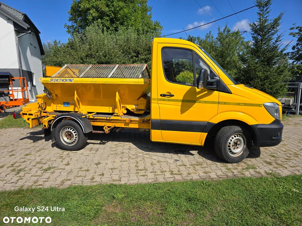 Mercedes-Benz Sprinter 313CDi Solarka Piaskarka Posypywarka Hydraulika rozrzutnik ECON Specjalny komunalny Schmidt gritter salt spreader pługopiaskarka ASR Tempomat Zimowy Komunalny - 17