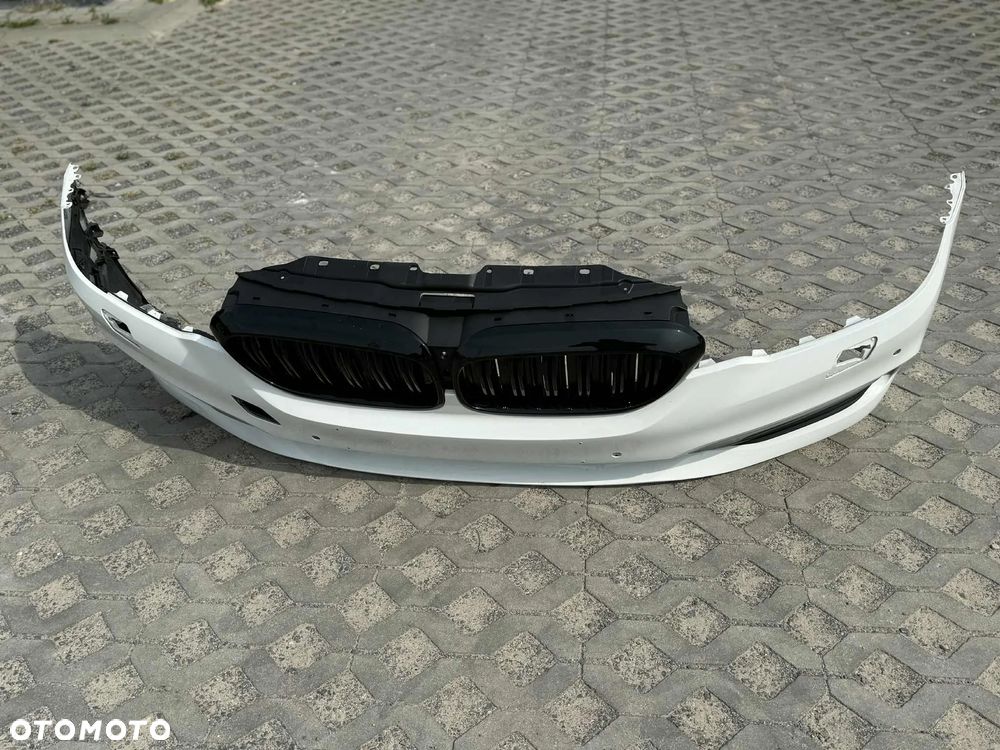BMW 5 G30 Zderzak Przód Przedni kompletny Grill 4xPDC A300 Alpinweiss - 6