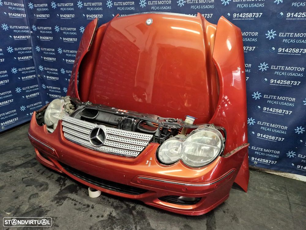 Frente completa usada MERCEDES CLASS C W203 SPORT COUPE 220 CDI capot parachoques oticas guarda lamas radiador - 1