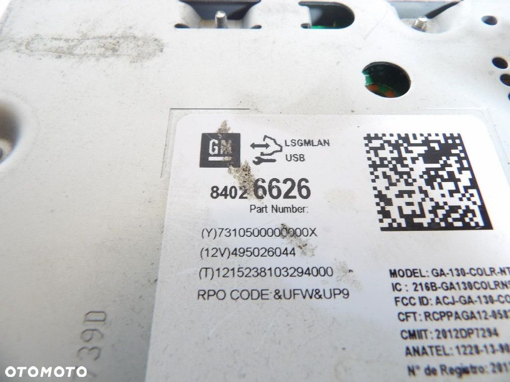 OPEL MOKKA RADIO 84026626 - 5