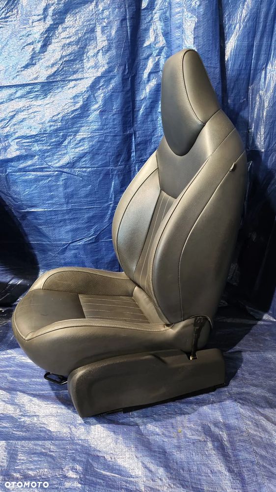 FOTEL LEWY PRAWY SKÓRA CZARNA KOMPLET RENAULT WIND - 5