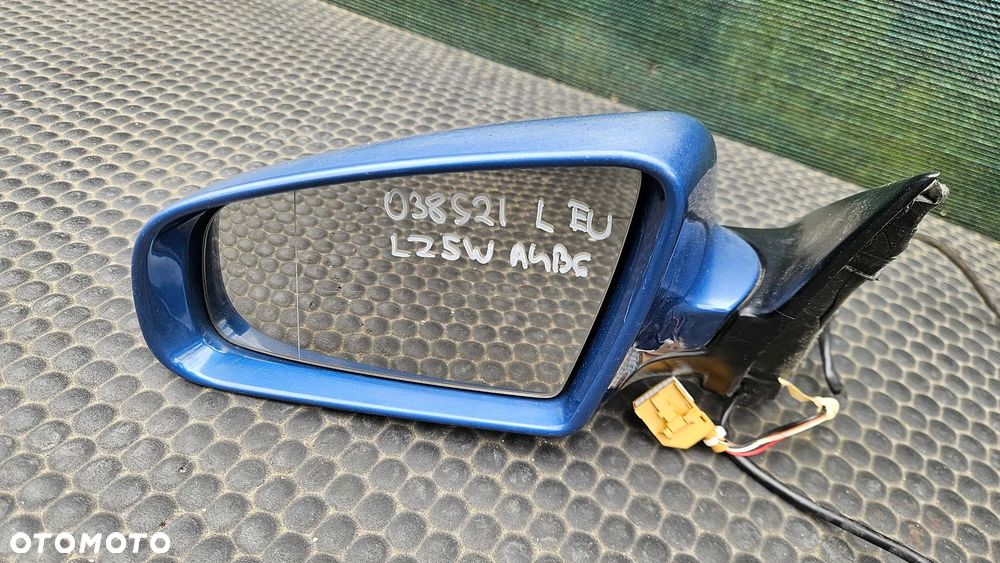 Lusterko Lusterka Zewnętrzne LZ5W Niebieskie Lewe Prawe Audi A4 B6 B7 5 pin Europa - 3
