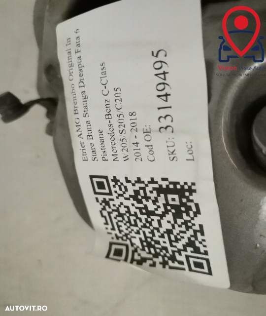 Etrier AMG Brembo Original In Stare Buna Stanga Dreapta Fata 6 Pistoan - 7