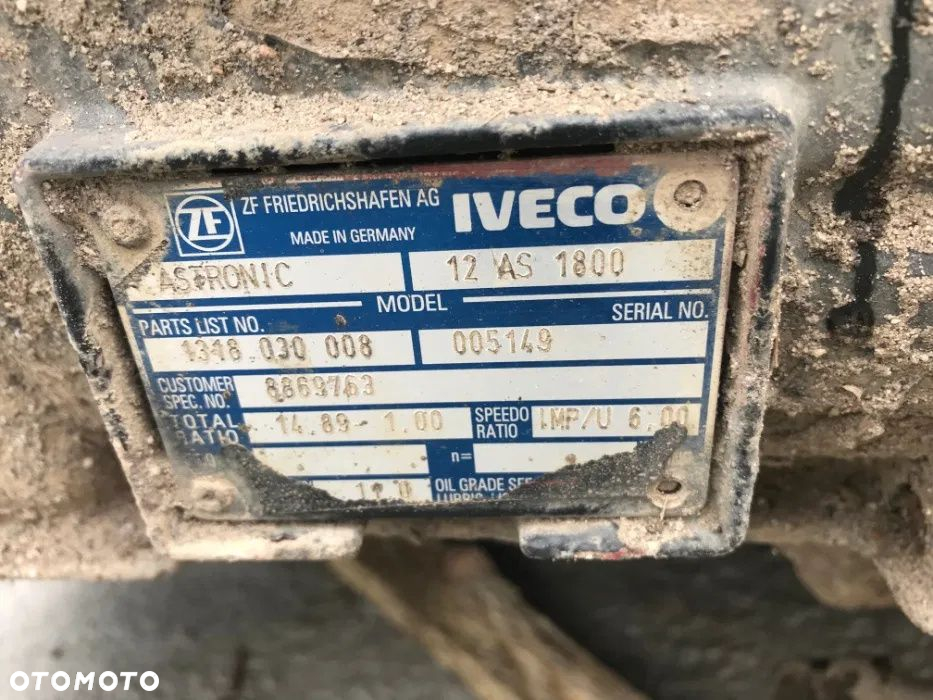 SKRZYNIA BIEGÓW IVECO 12AS1800+Retarder 14,89-1,00 2002R - 6