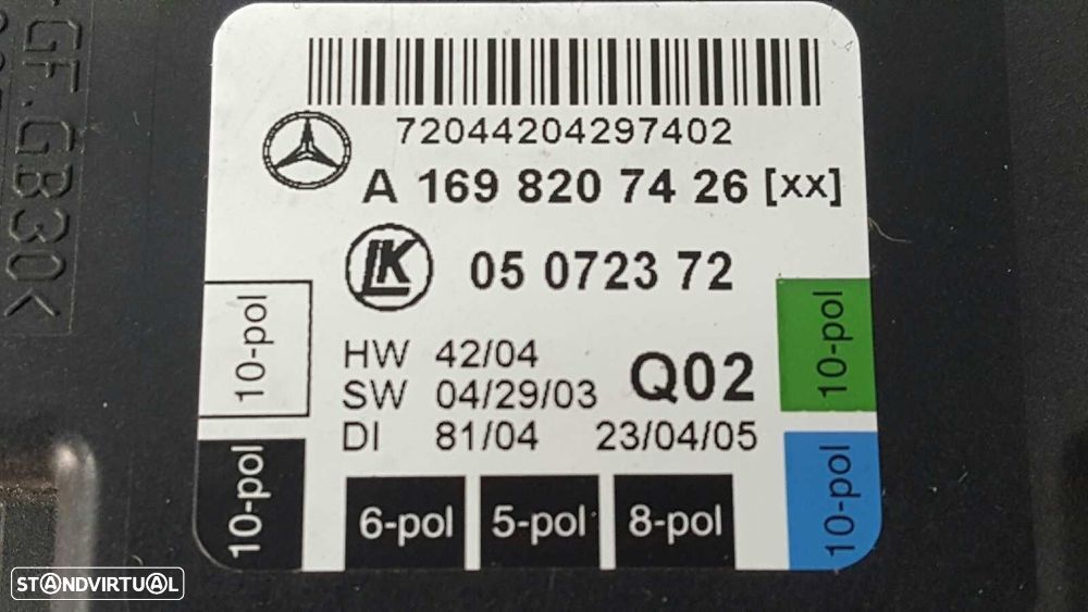 CENTRALINA/BOMBA FECHO CENTRAL MERCEDES CLASE B (W245) 200 CDI (245.208) - 2