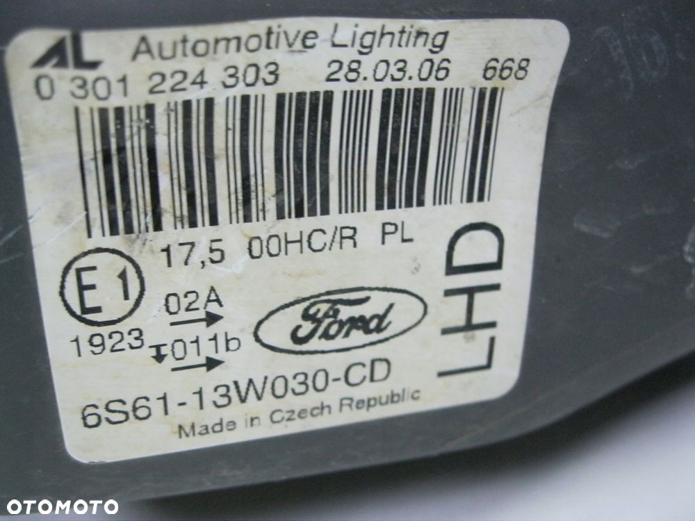 lampa przód lewa 6s61-13w030-cd ford fiesta mk6 - 14