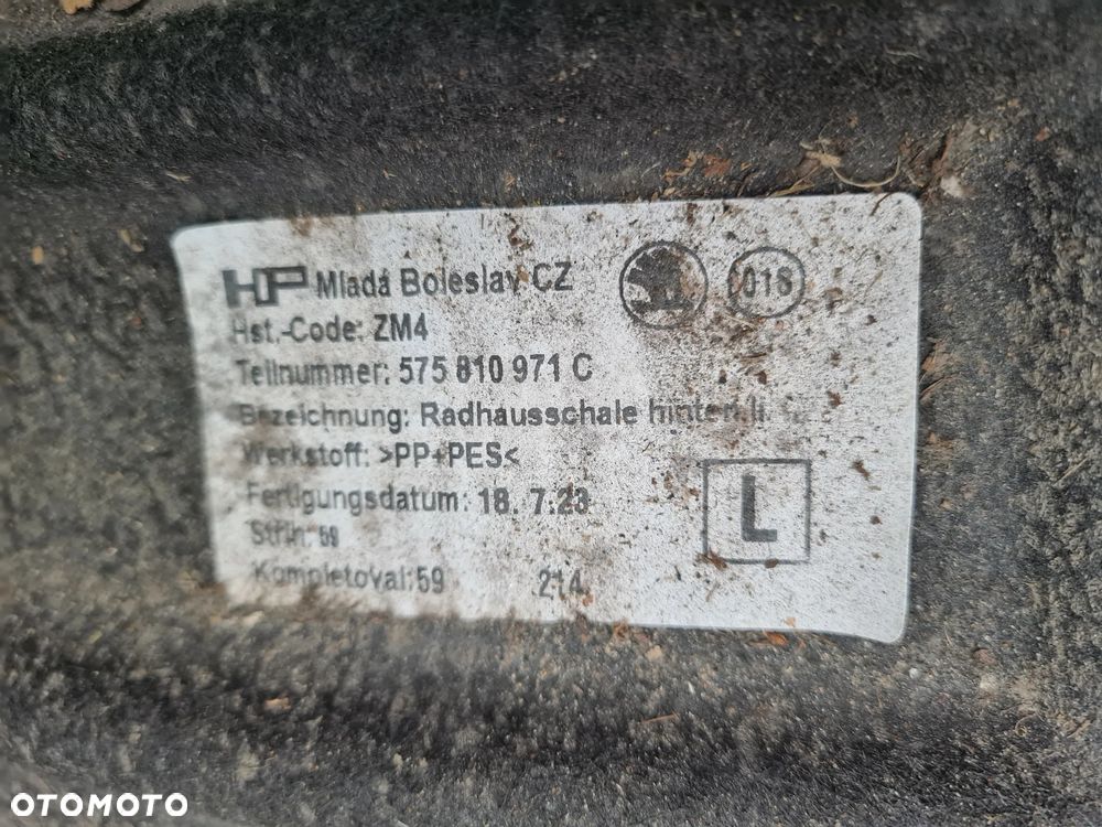 SEAT ATECA nadkole  TYŁ LEWE 575810971C - 3