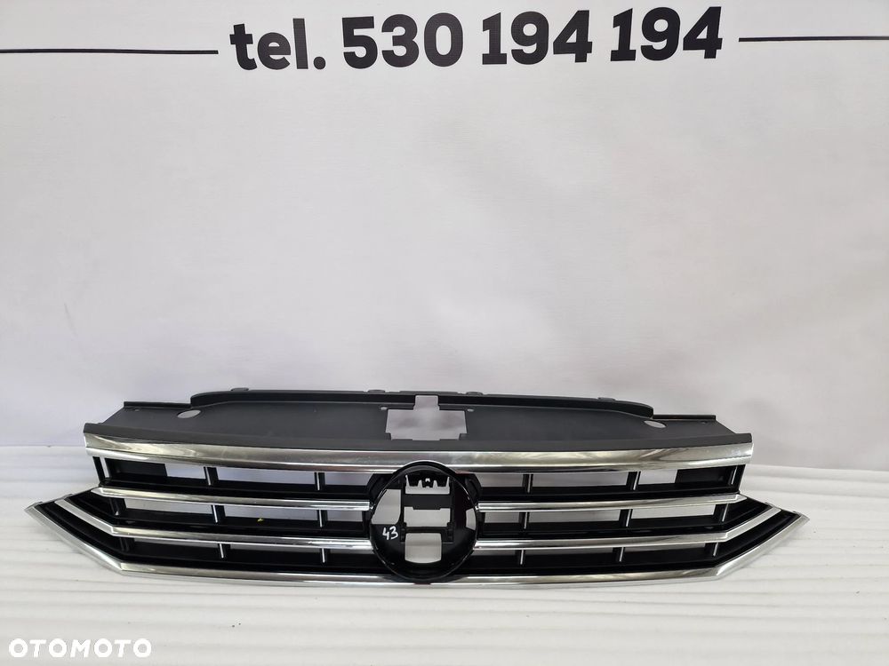 VW PASSAT B8 3G0 LIFT 18- R-LINE ATRAPA / GRILL PRZEDNI PRZÓD , NR 3G0853651AK / 3G0853651AM , NR AUKCJI GR42 - 1