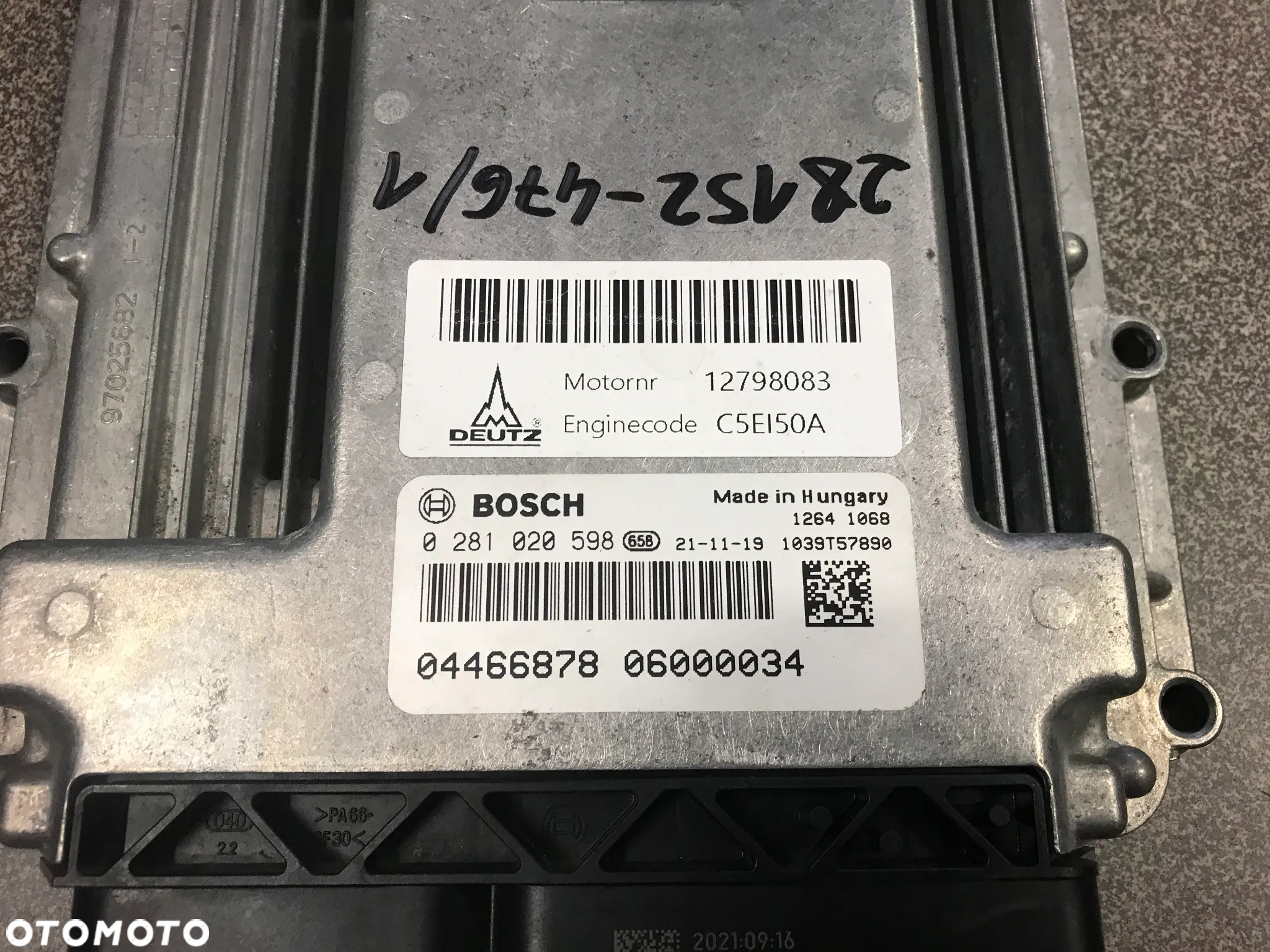 KOMPUTER STEROWNIK DEUTZ TD2.9L4 0281020598 C5EI50A - 4