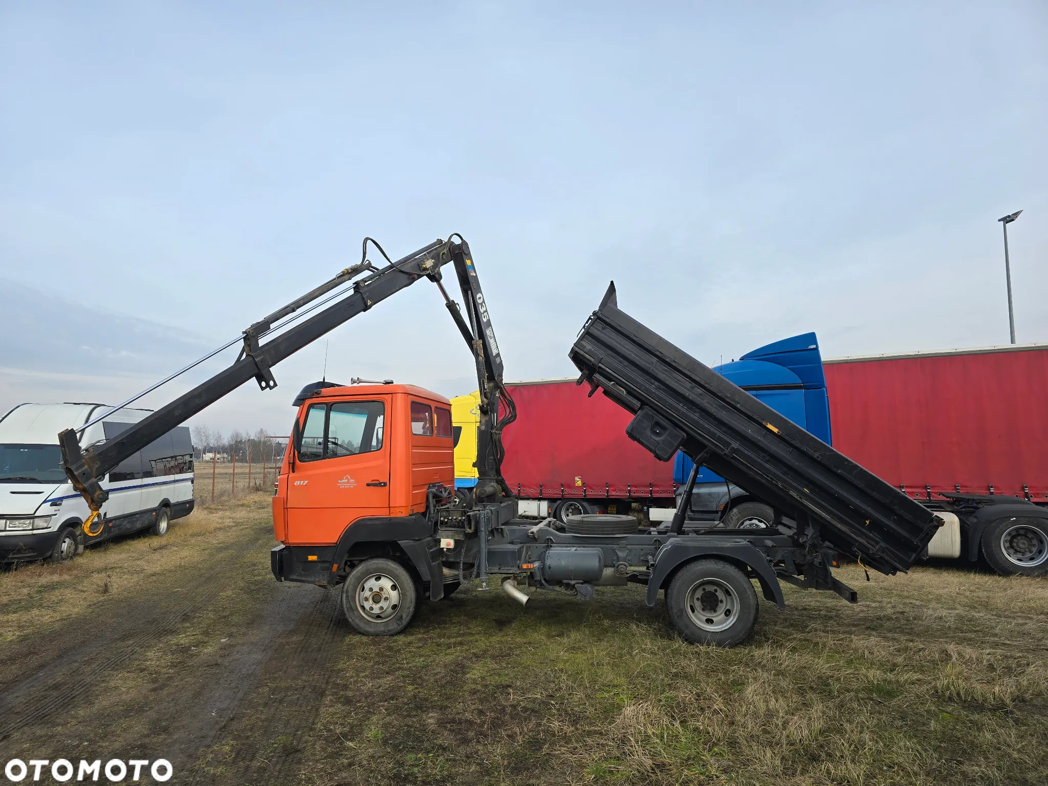 Mercedes-Benz 817K * Meiller Kipper * Hds Hiab * Mały przebieg * 100% Sprawny - 8