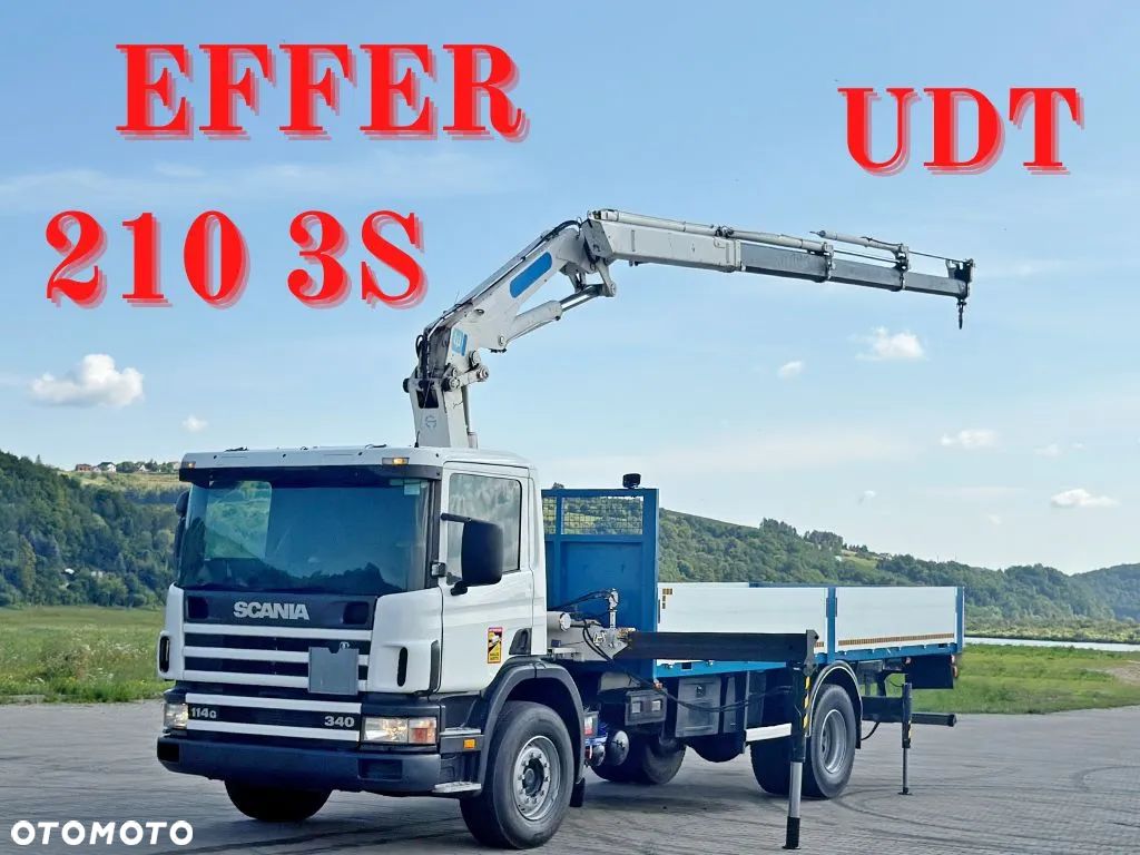 Scania 114 G 340 * SKRZYNIA 7,00 m * EFFER 210 3S + PILOT / STAN BDB - 1