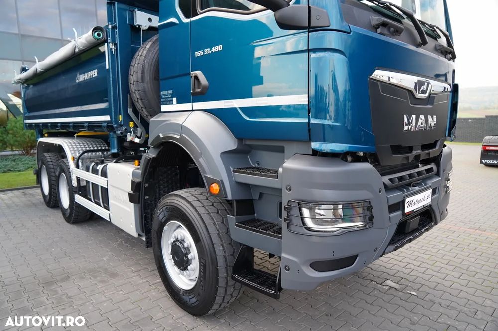 MAN TGS 33.480 / 6X6 / BASCULATOR 3 LATE / BORDMATIC / HYDROBRA / KH KIPPER / AUTOMAT / NOU / DISPONIBIL IMEDIAT / - 17