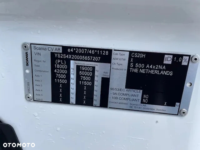 Scania S 500 produkcja 2022 salon Polska - 13