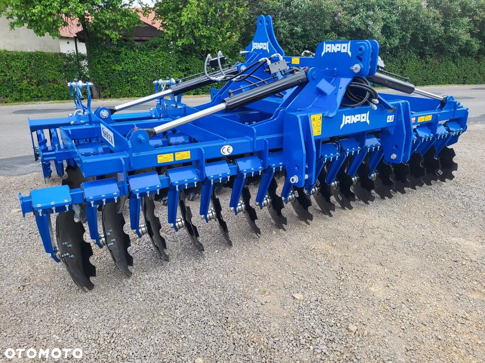 BRONA TALERZOWA talerzówka ciężka/ 4m/ 4 siłowniki/ wał daszkowy fi600 - 1