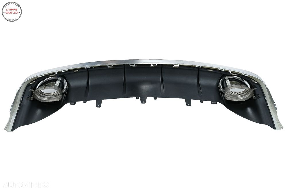 Difuzor Bara Spate si Ornamente Evacuare Audi A6 4G Facelift (2015-2018) RS6 Desig- livrare gratuita - 8