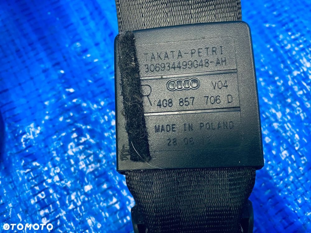 PASY NAPINACZE AIRBAG PASY BEZPIECZEŃSTWA LEWY PRAWY PRZÓD PRZEDNI AUDI A6 A7 C7 2011- ; 4G8857706D 4G8857705B ORYGINAŁ - 8