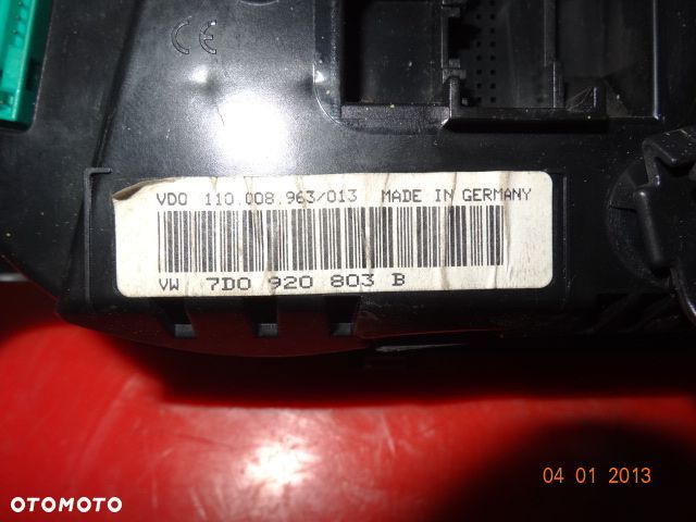 Licznik VW T4 2.5 TDi 7D0 920 802R /802Q/803B - 4