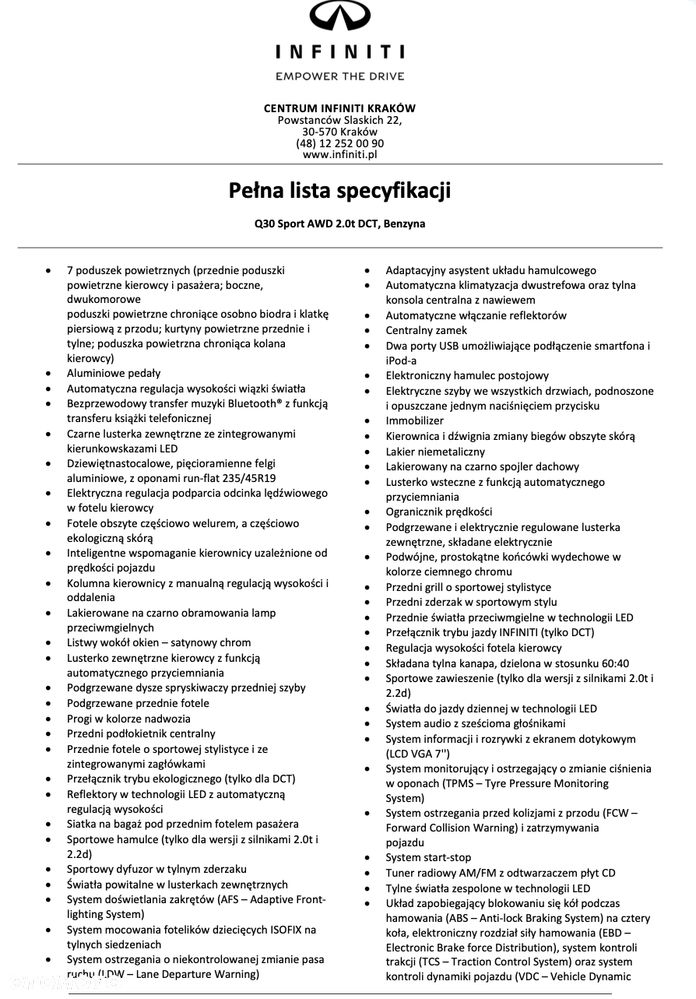 Infiniti Q30 2.0t Sport AWD 7DCT - 19