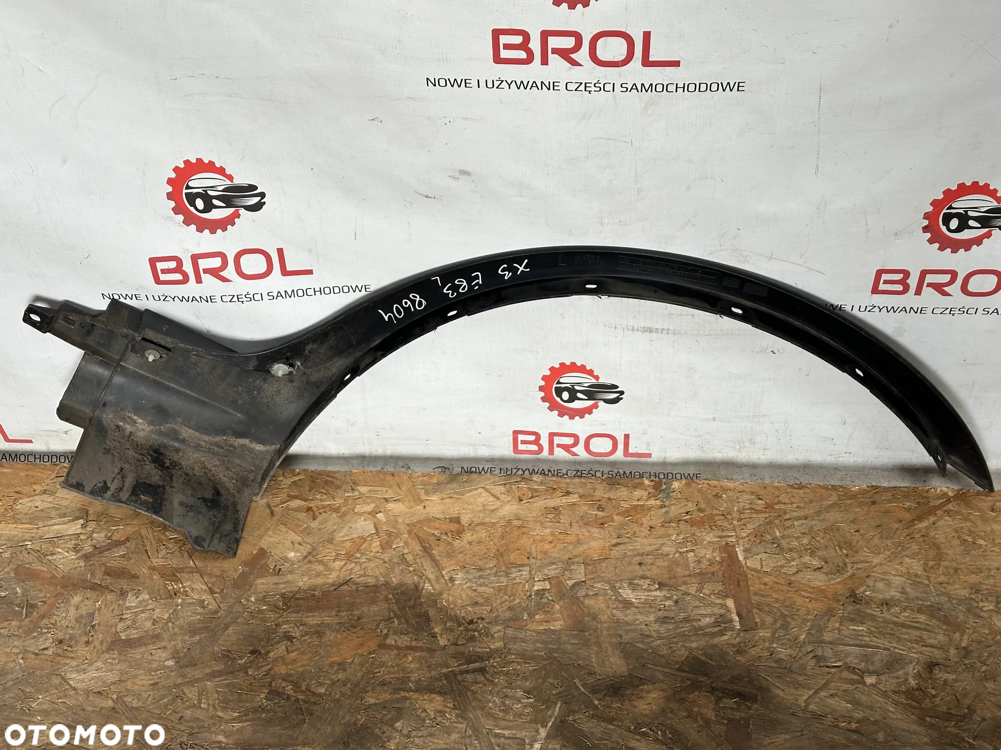 LISTWA NAKŁADKA BŁOTNIKA LEWA PRZÓD BMW X3 E83  3405817 - 4