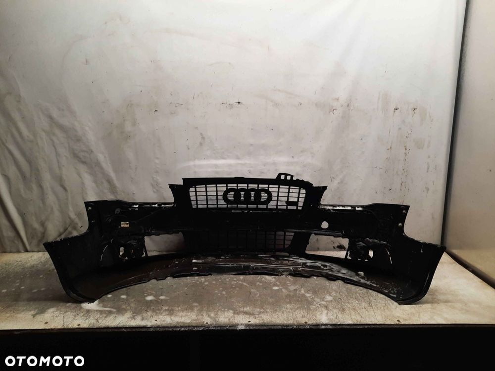 ^ ZDERZAK PRZÓD PRZEDNI DO AUDI A4 B7 S-LINE LY9B CZARNY HALOGENY - 7