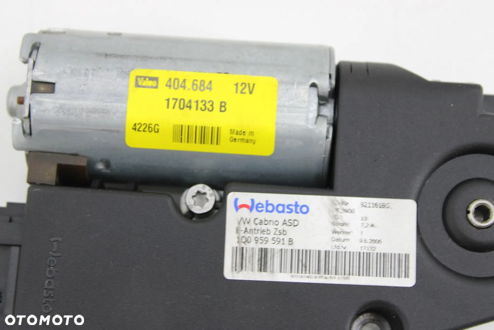 VW Eos Silnik Szyberdachu 1Q0959591B - 3