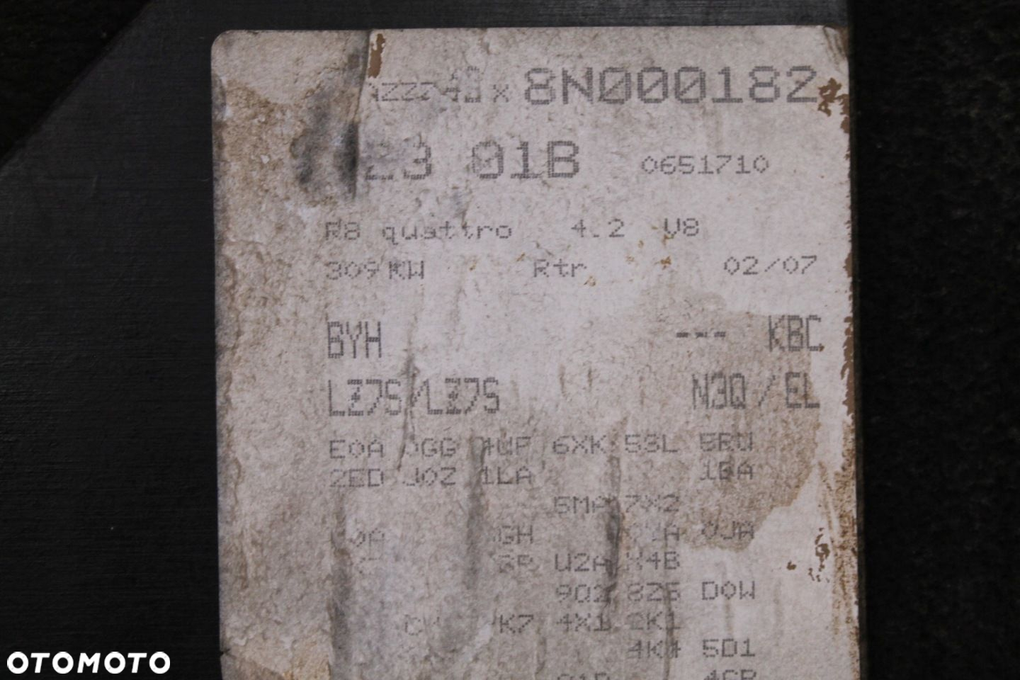 DYWANIK PASAŻERA PODŁOGA AUDI R8 420 06- - 3