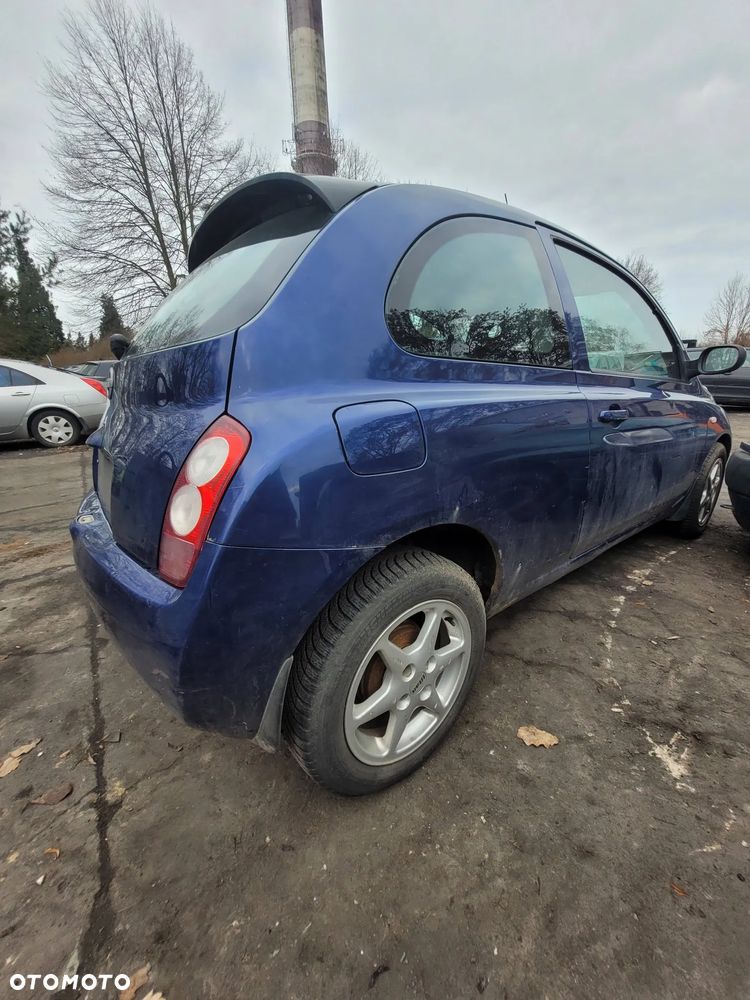 Części- Nissan Micra  Pojemność: 1386  Moc: 65kW  Rok: 2003  Benzyna - 4