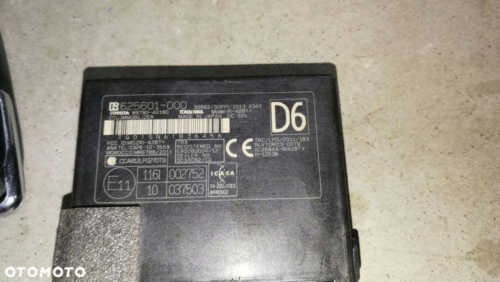 Komputer kluczyk zestaw startowy 89661-0r260 2.0 D4D Toyota RAV-4 IV 15-18 - 4