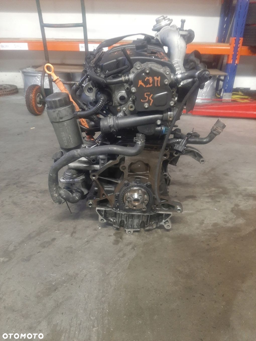 VOLKSWAGEN BORA 1999- SILNIK KOMPLETNY DIESEL AJM 1.9 TDI 189000KM - 4