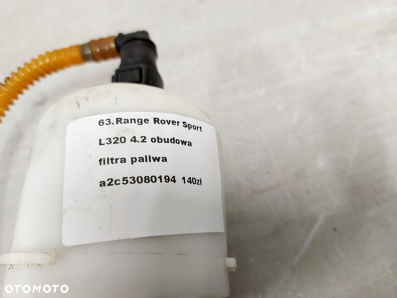 range rover sport l320 4.2 v8 obudowa filtra paliwa a2c53080194 - 2