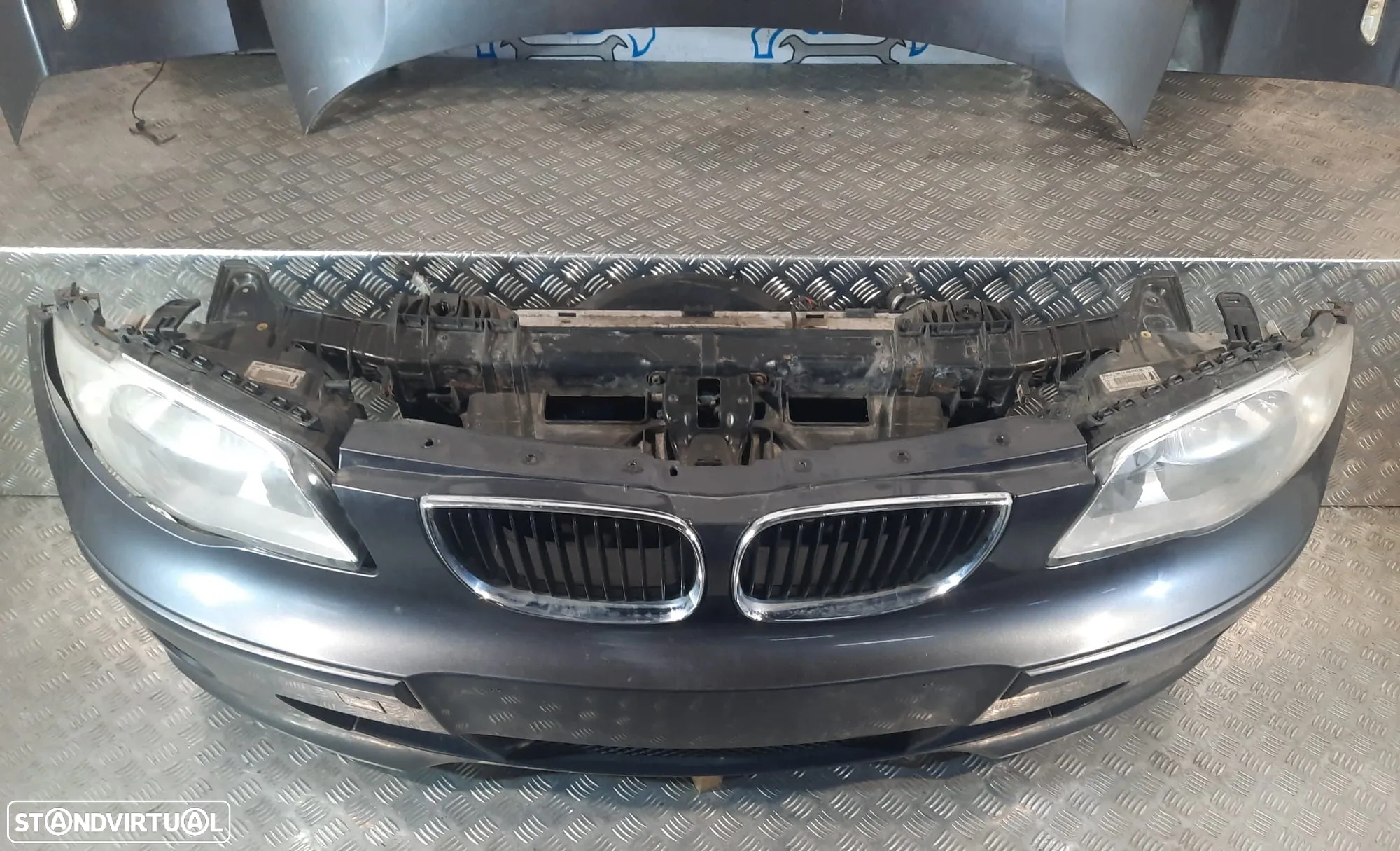 FRENTE COMPLETA BMW SERIE 1 E87 E81 PRE LCI PRE-LCI CAPOT PARACHOQUES GUARDA-LAMAS OTICAS RADIADOR VENTILADOR FRENTE FIBRA REFORÇO - 9