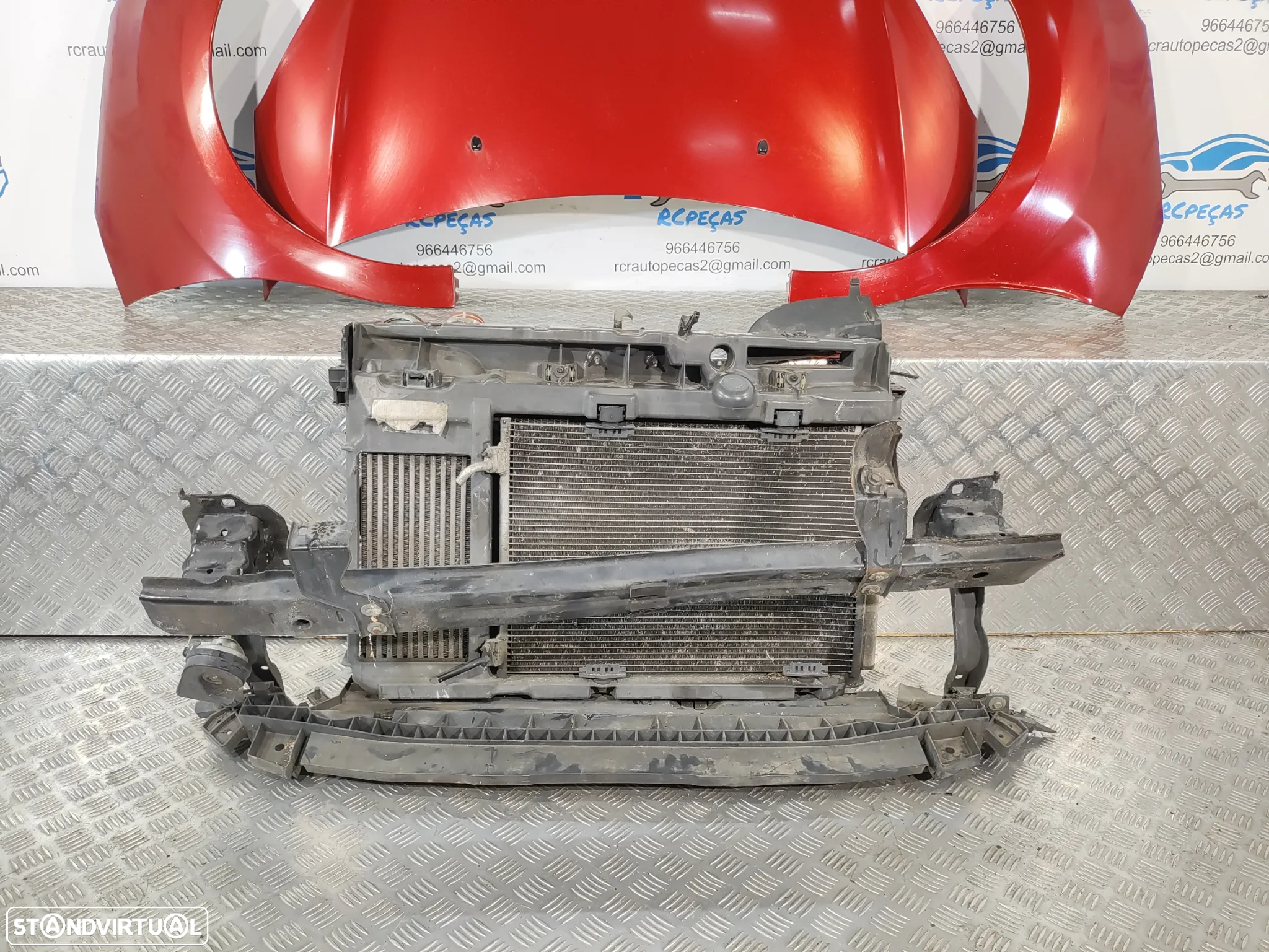 FRENTE COMPLETA CITROEN DS3 SA CAPOT PARACHOQUES GUARDA-LAMAS OTICAS RADIADOR VENTILADOR FRENTE FIBRA REFORÇO - 19