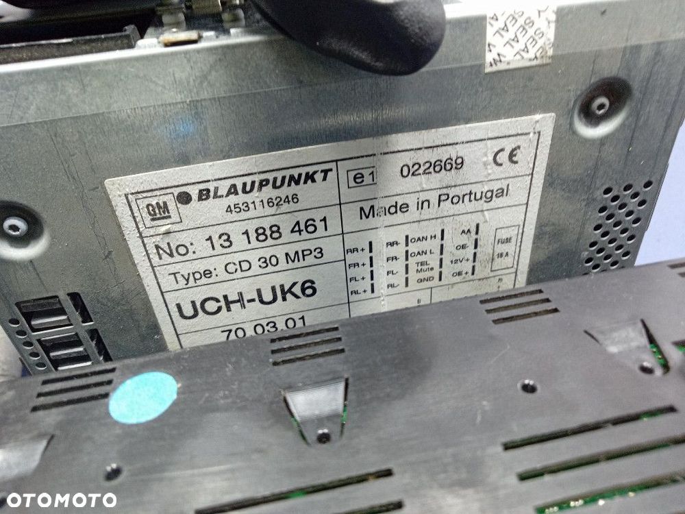 OPEL ZAFIRA B 2005- RADIO PANEL KLIMATYZACJI WYŚWIETLACZ 13188461 13208089 - 7