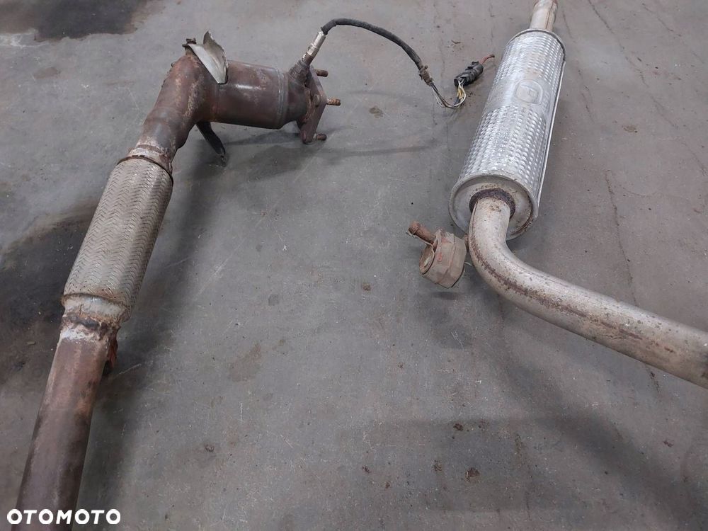 TŁUMIK WYDECH KOMPLET KOŃCOWY ŚRODKOWY KATALIZATOR PUSTY POLO IV 1.4 B - 5