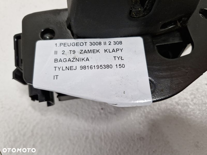 peugeot 3008 ii 2 308 ii 2 t9 zamek klapy bagażnika tył tylny 9816195380 - 5