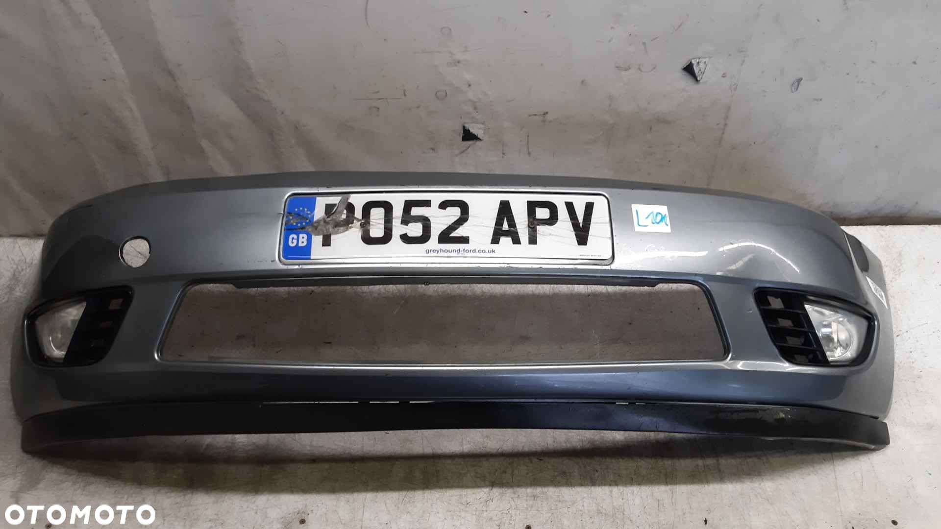 } ZDERZAK PRZEDNI PRZÓD FORD FIESTA MK6 MK.6 6 VI J4 BŁĘKITNY HALOGENY - 1