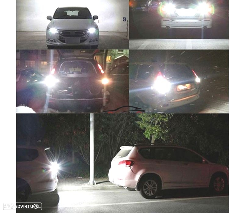DUAS LÂMPADAS BA15S LED CANBUS LUZ BRANCA - 2