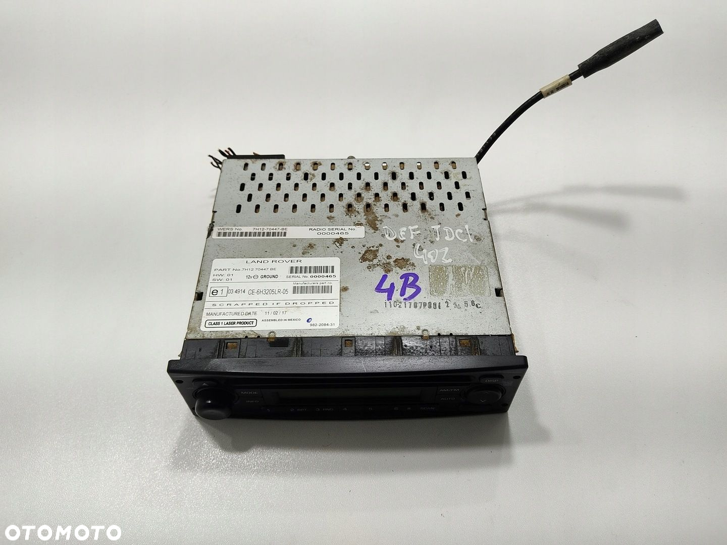 FABRYCZNE RADIO CD LAND ROVER DEFENDER 7H1270447BC 7H12-70447-BC 2007-2014 - 5