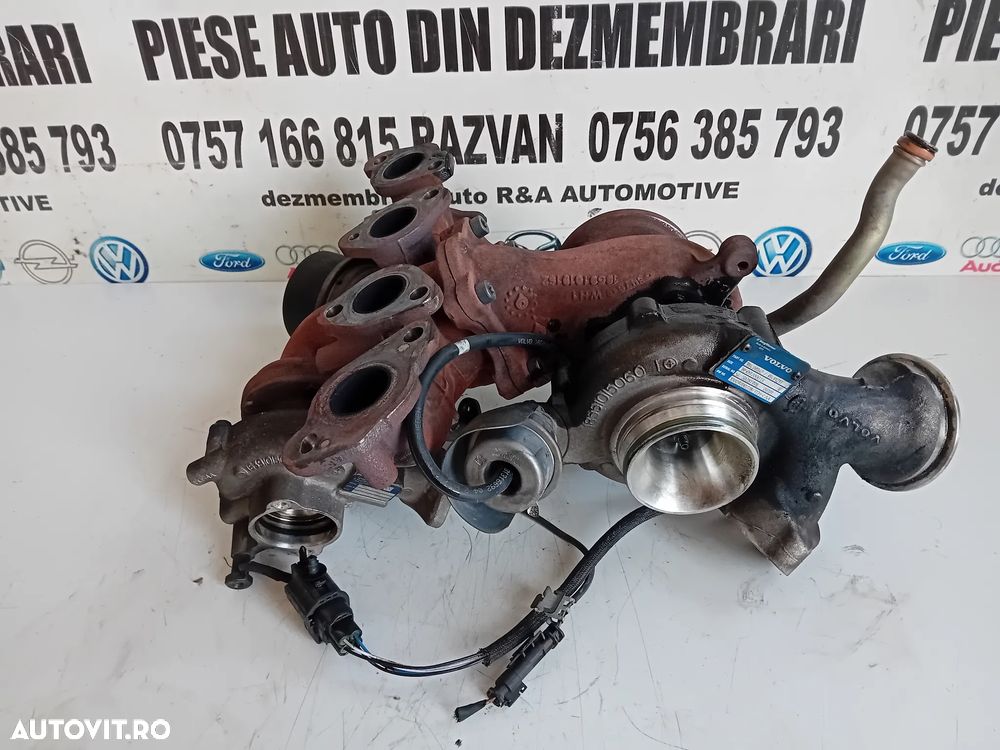 Turbo Turbina Bi-Turbo Volvo S90 V90 XC90 XC60 S60 V70 2.0 D Euro 6 Cod 31459962 31491217 31361655 - 3