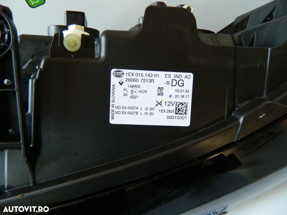 Far stanga FULL LED Renault Megane E-Tech 2022 2023 2024 cod 260607213R - 4