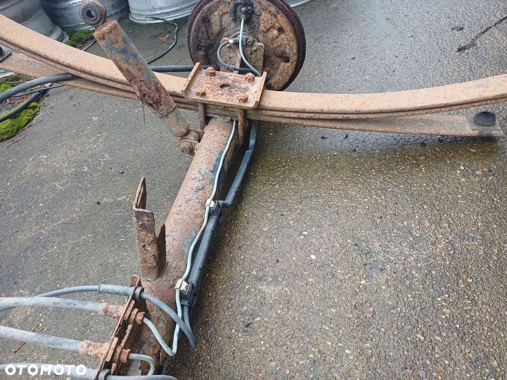 OŚ BELKA ZAWIESZENIA TYŁ + RESORY IDEALNA NA PRZYCZEPKĘ - 7