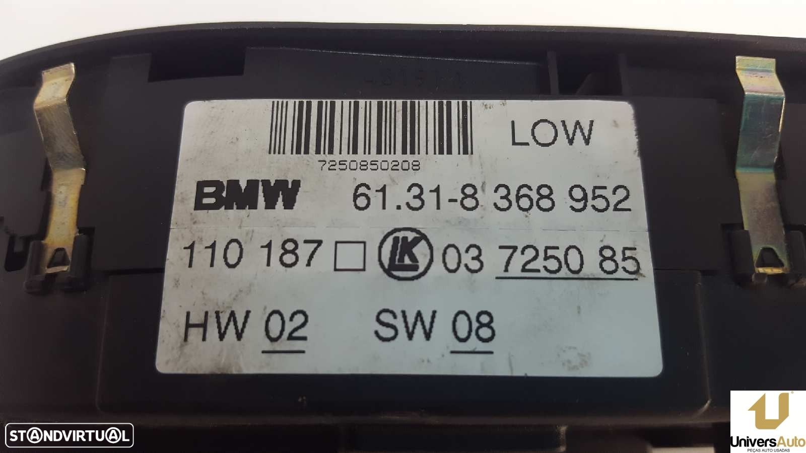 COMANDO ELEVADOR FRENTE ESQUERDO BMW SERIE 5 BERLINA (E39) 525TDS - 2