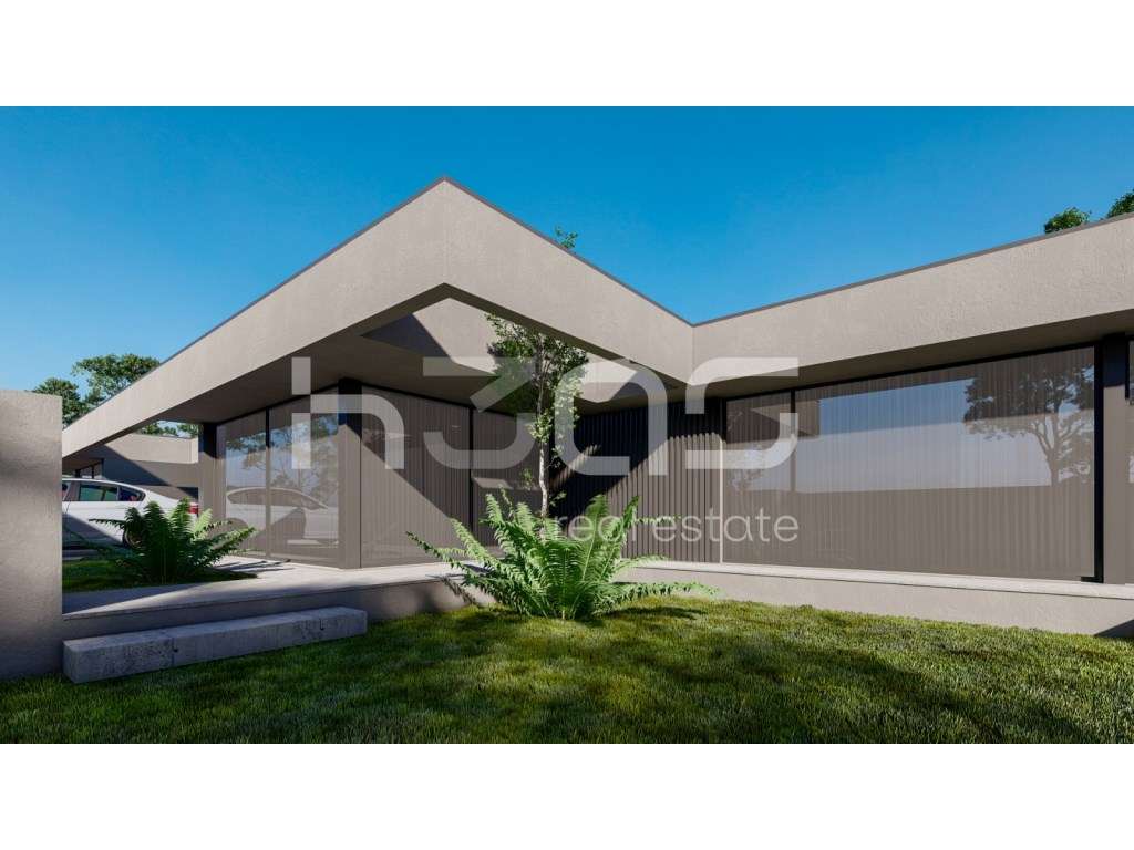 Moradia T4 Térrea de Arquitetura Contemporânea com Piscina e Jardim... - Grande imagem: 3/6