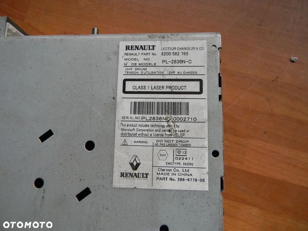 radio oryginalne RENAULT SCENIC II MEGANE II LIFT CABASSE nawigacja - 3