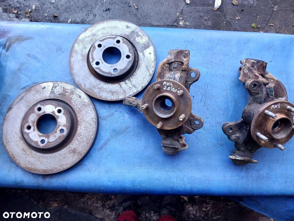 Zwrotnica piasta łożysko Ford Mondeo MK4 S-MAX MK2 2.0 TDCI diesel przód przednie prawe lewe tarcza hamulcowa tarcze czujnik ABS prawa lewa przednia - 2