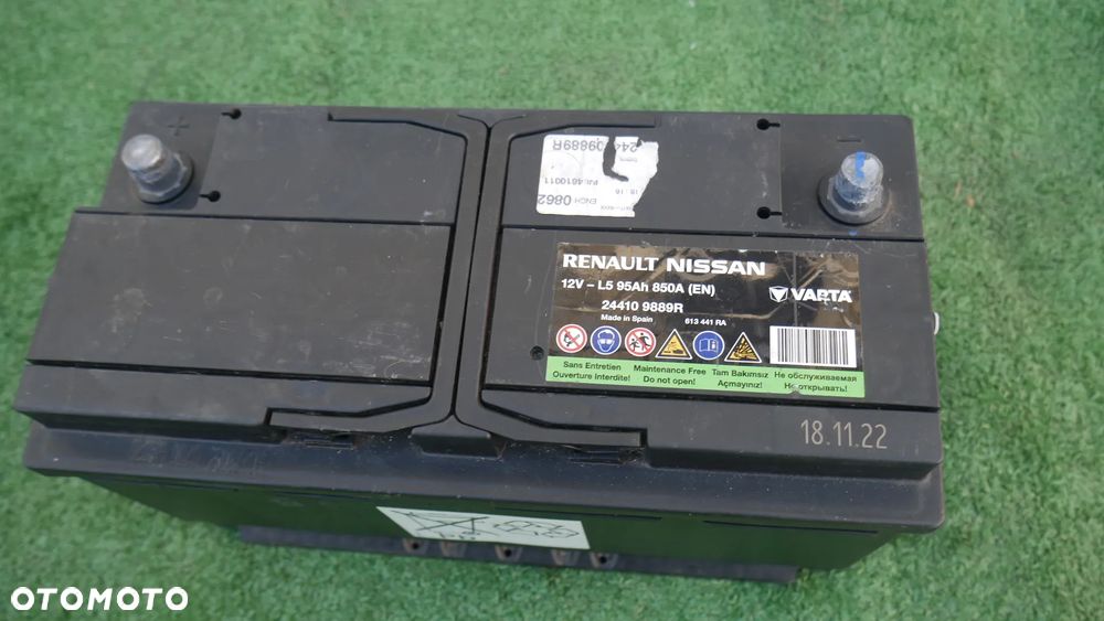 AKUMULATOR 12V 95AH 850A L5 RENAULT NISSAN OE 244109889R VARTA - 1