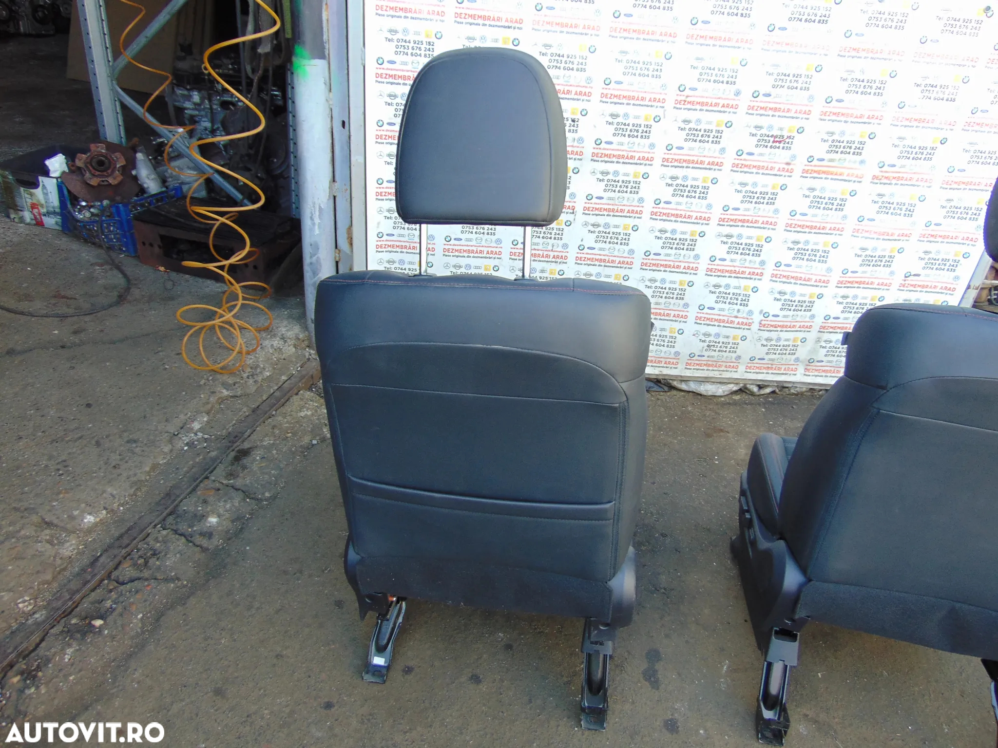 Scaune Mitsubishi Outlander 3 scaune fata banchete spate bancheta interior piele - 8