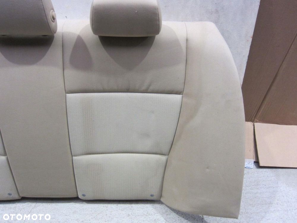 BMW 3 E90 2005-2010 OPARCIE KANAPY ZAGŁÓWKI BEŻ BEIGE MATERIAŁ - 3