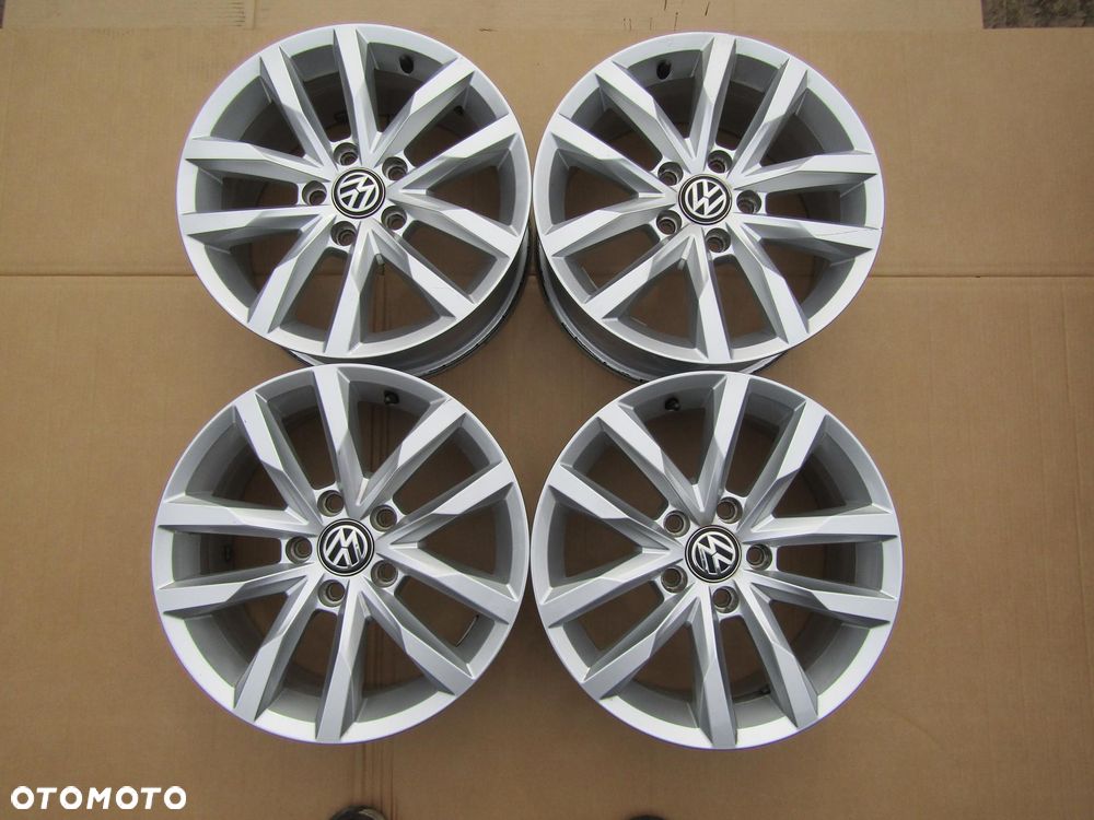 4x Felgi 16 VW T4 Touran Caddy Jetta Golf V VI VII VIII Passat B5 B6 B7 B8 6,5 j 5x112 ET41 / 3Q0601025 - 1